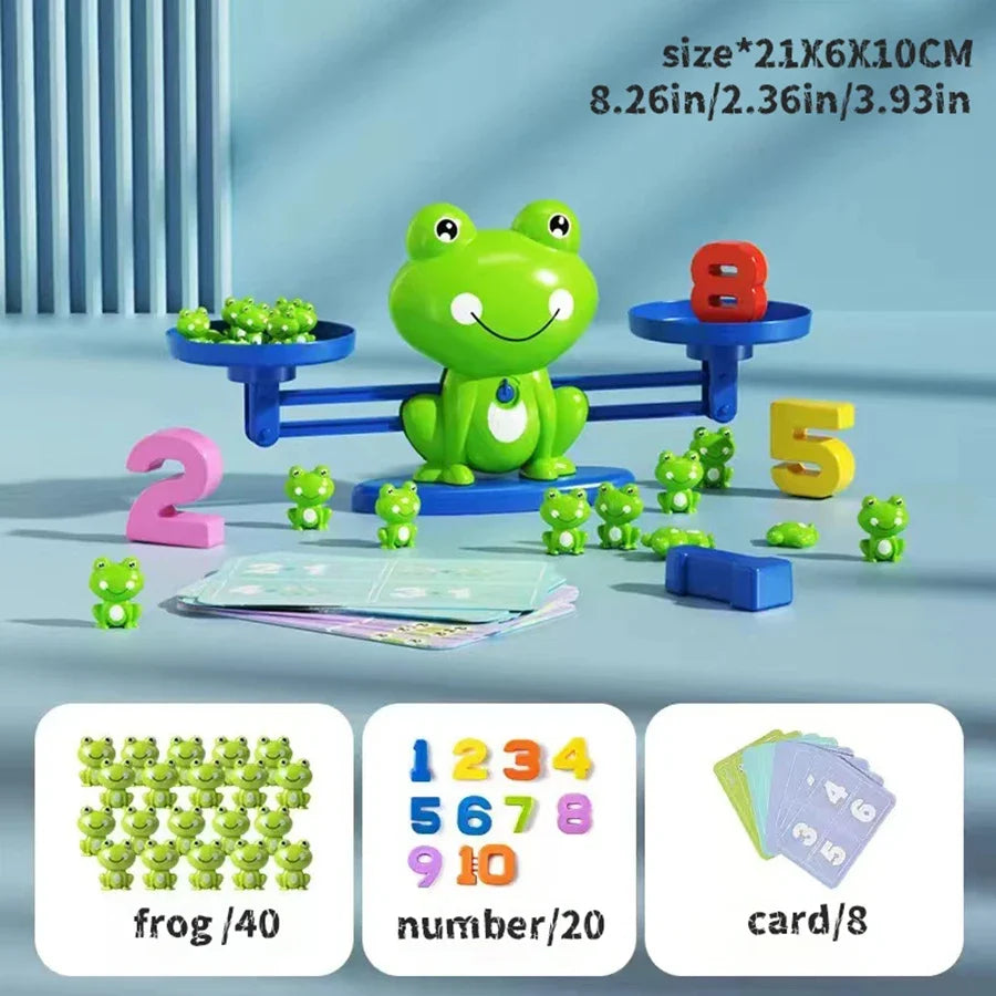 Frog Balance Math Toy | Kids Educational Addition & Subtraction Game