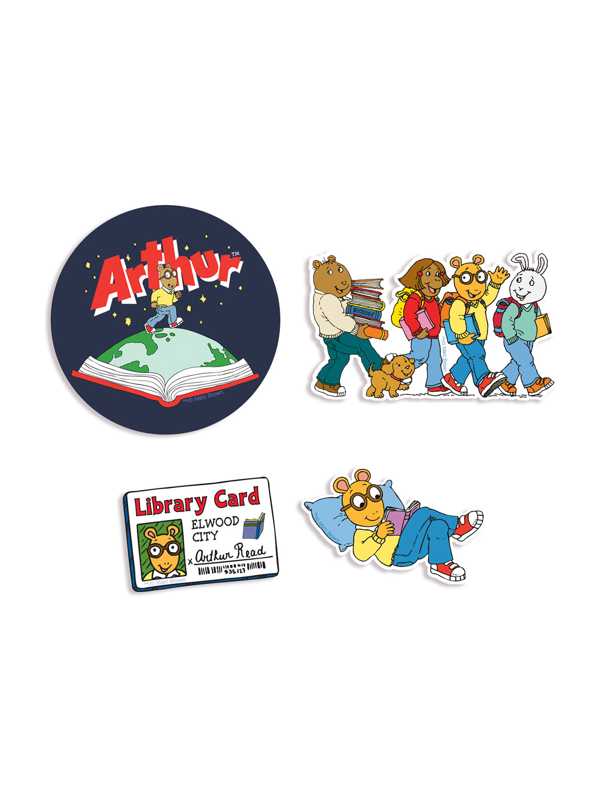 Arthur Sticker Arthur Stickers - Set of 4 – The Reading Spa