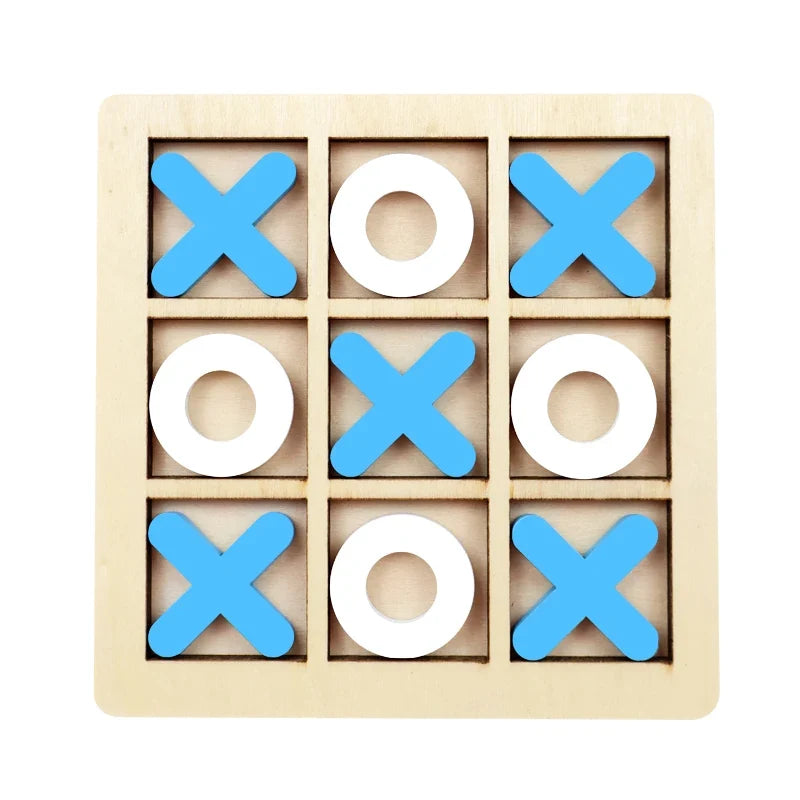 Montessori Wooden Mini Chess Puzzle Game – Brain Training Toy for Kids