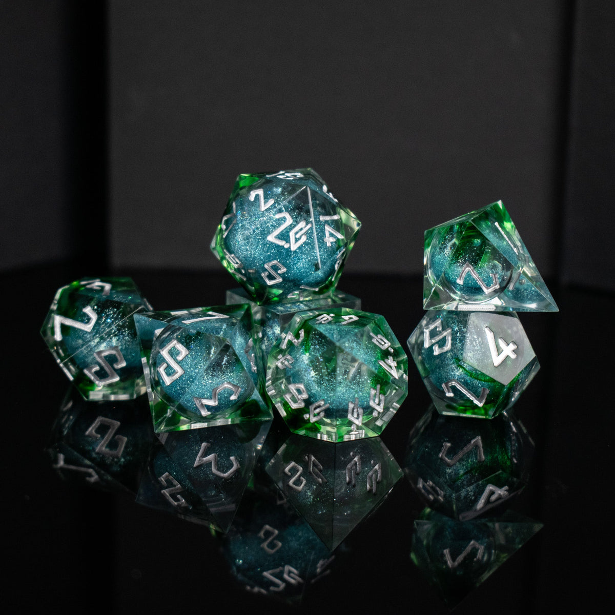 Pre-Order || Sea Siren Liquid Core Dice Set