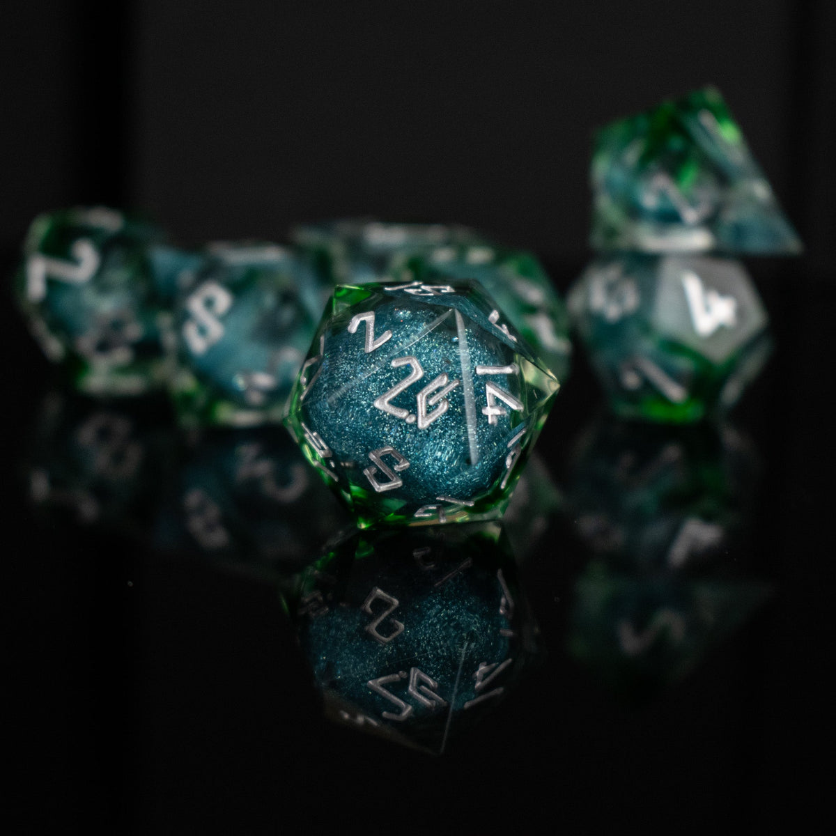 Pre-Order || Sea Siren Liquid Core Dice Set