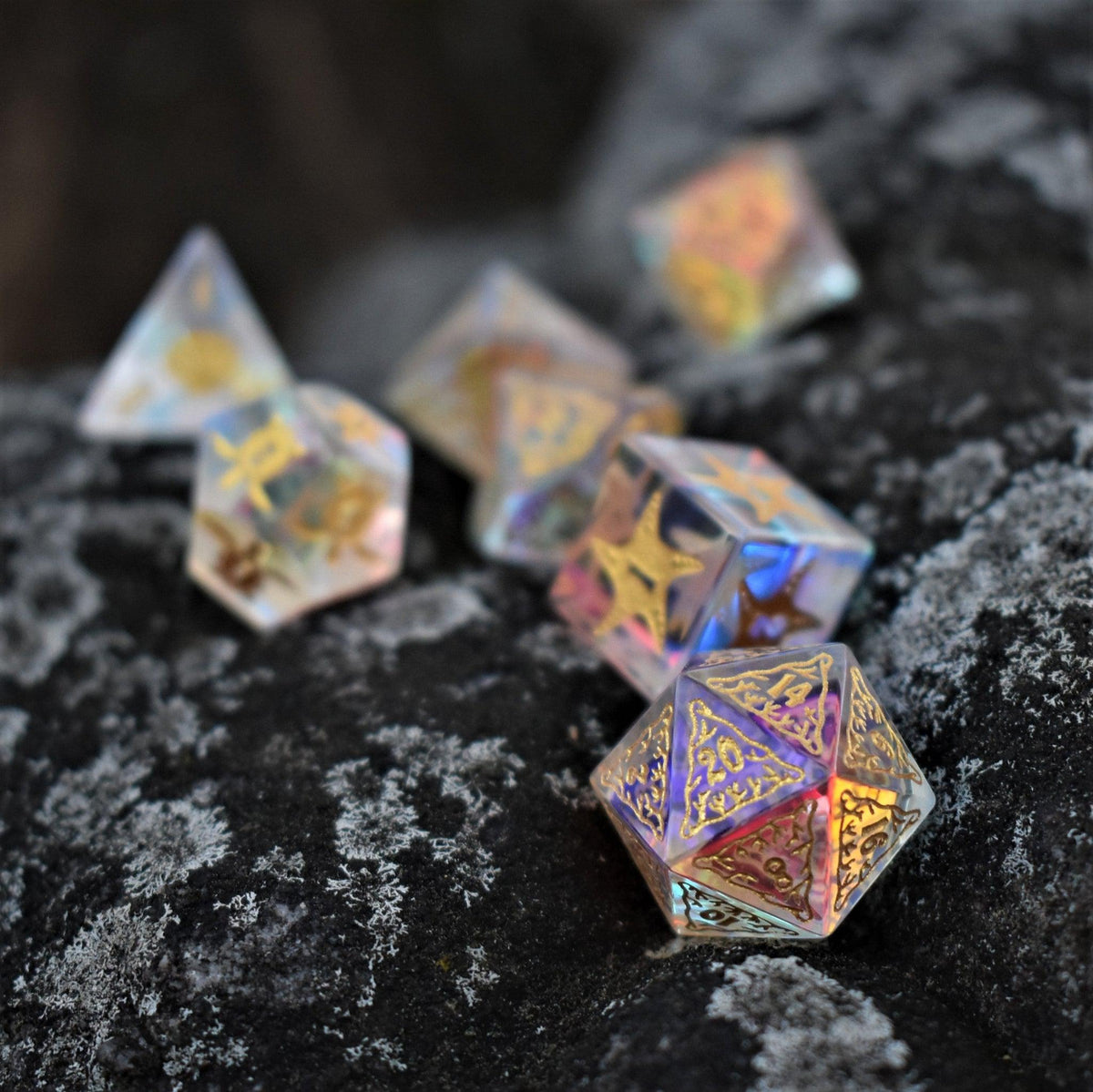 Pre-Order || Siren's Song Prism Glass Dice Set
