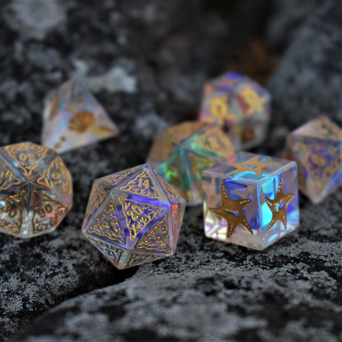 Pre-Order || Siren's Song Prism Glass Dice Set