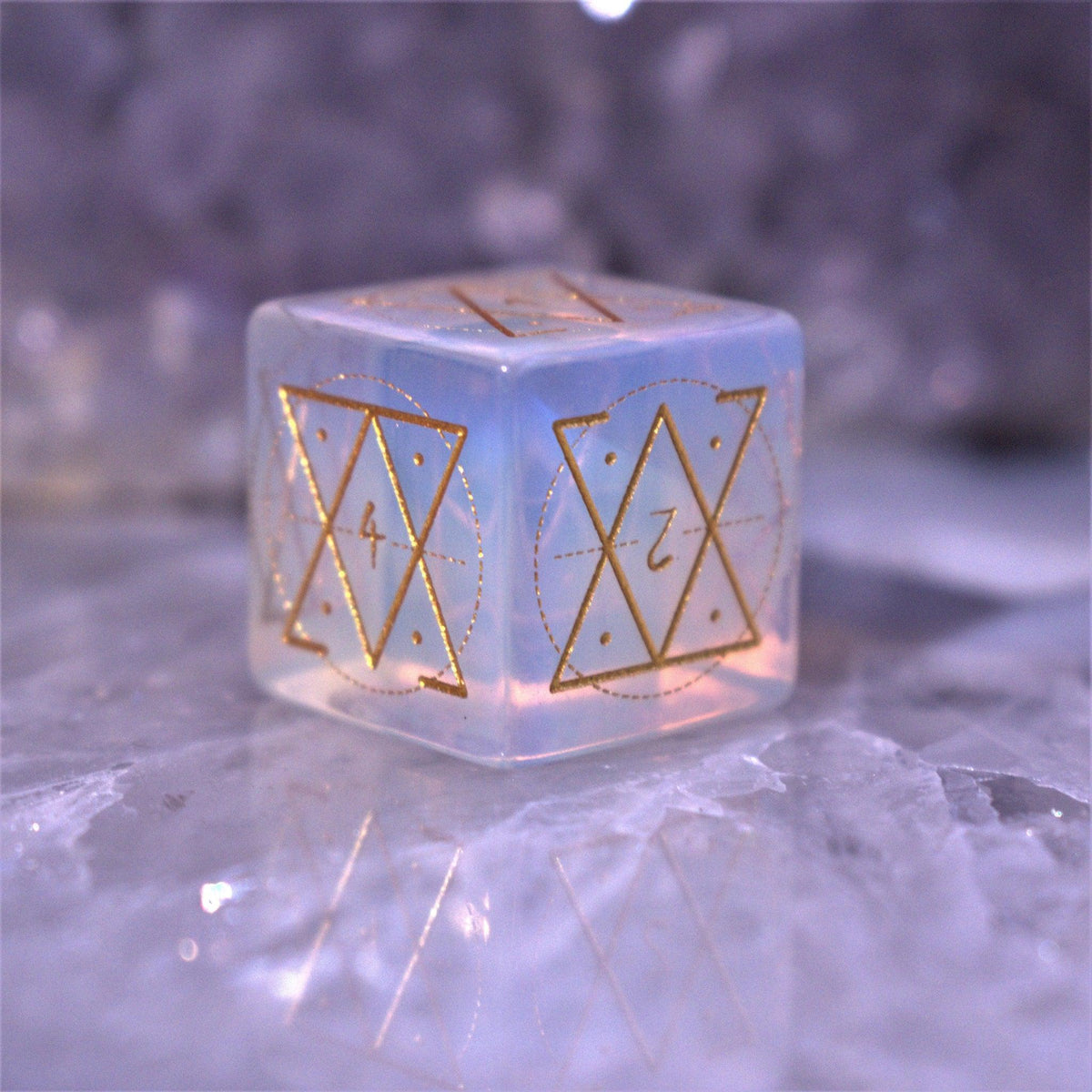Pre-Order || Spellcaster Opalite Stone Dice Set