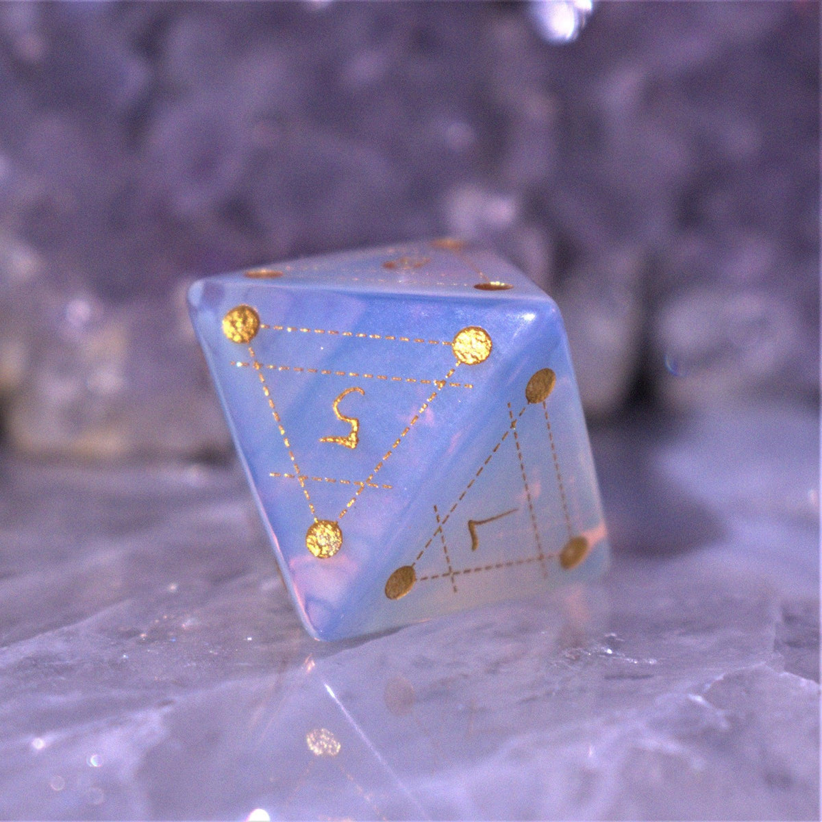 Pre-Order || Spellcaster Opalite Stone Dice Set