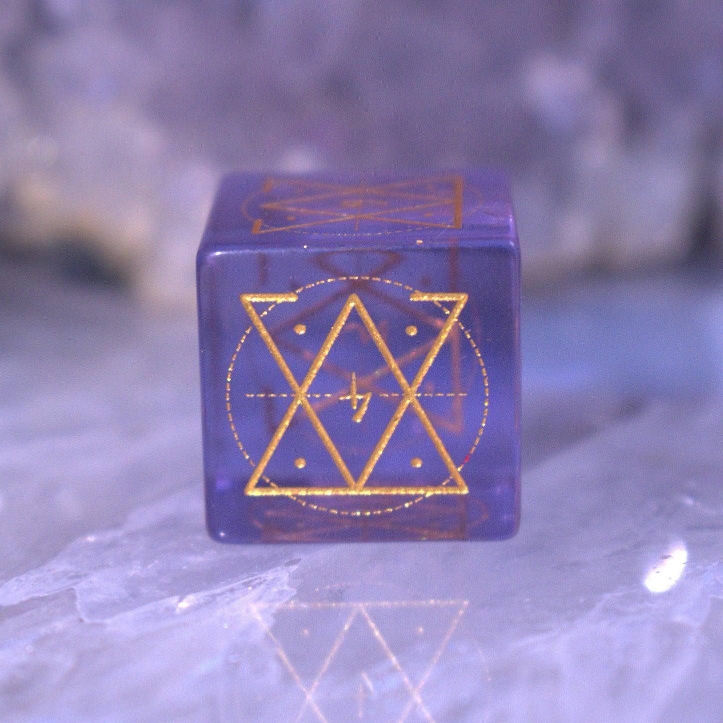 Pre-Order || Spellcaster Purple Glass Dice Set