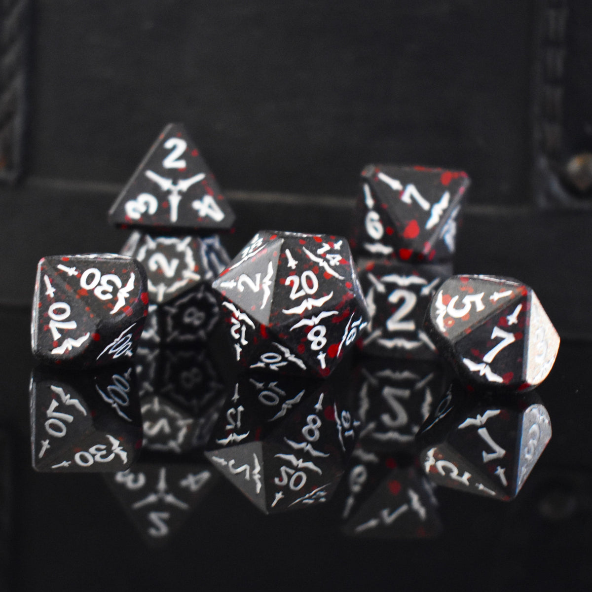 PRE-ORDER || Sword of the Blood Hunter Metal Dice Set