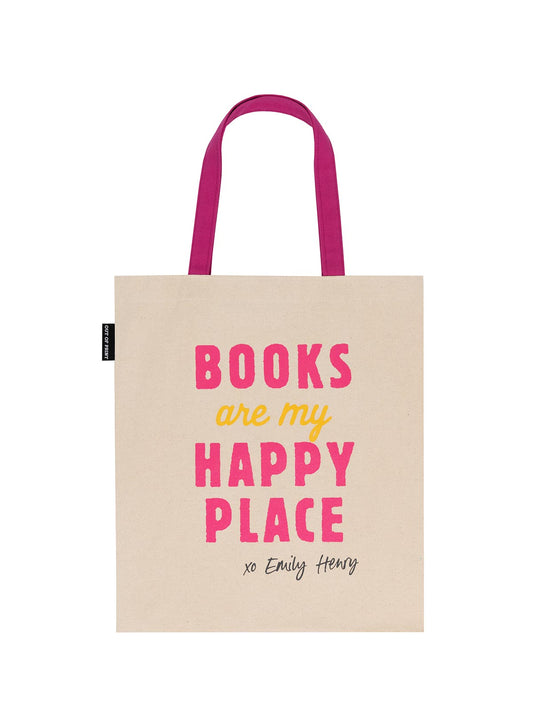 Emily Henry: Books Are My Happy Place Tote Bag