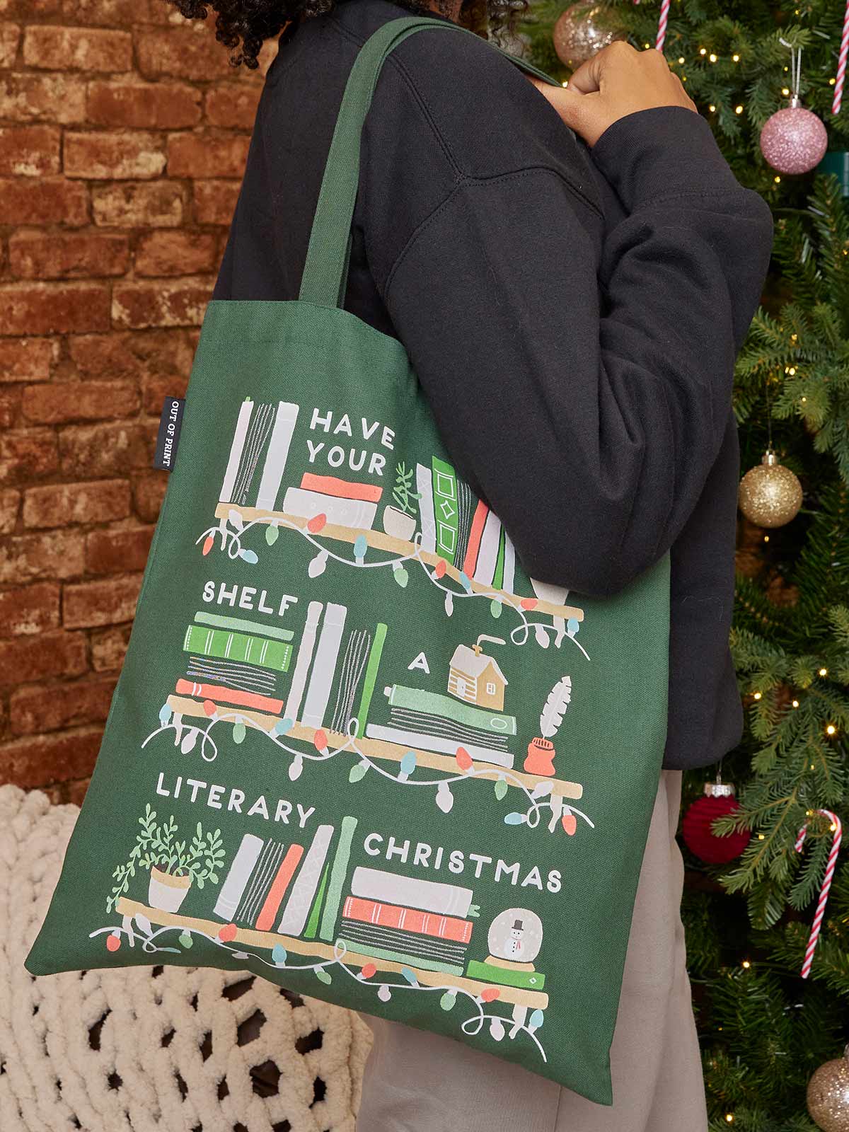 Have Your Shelf a Literary Christmas Tote Bag