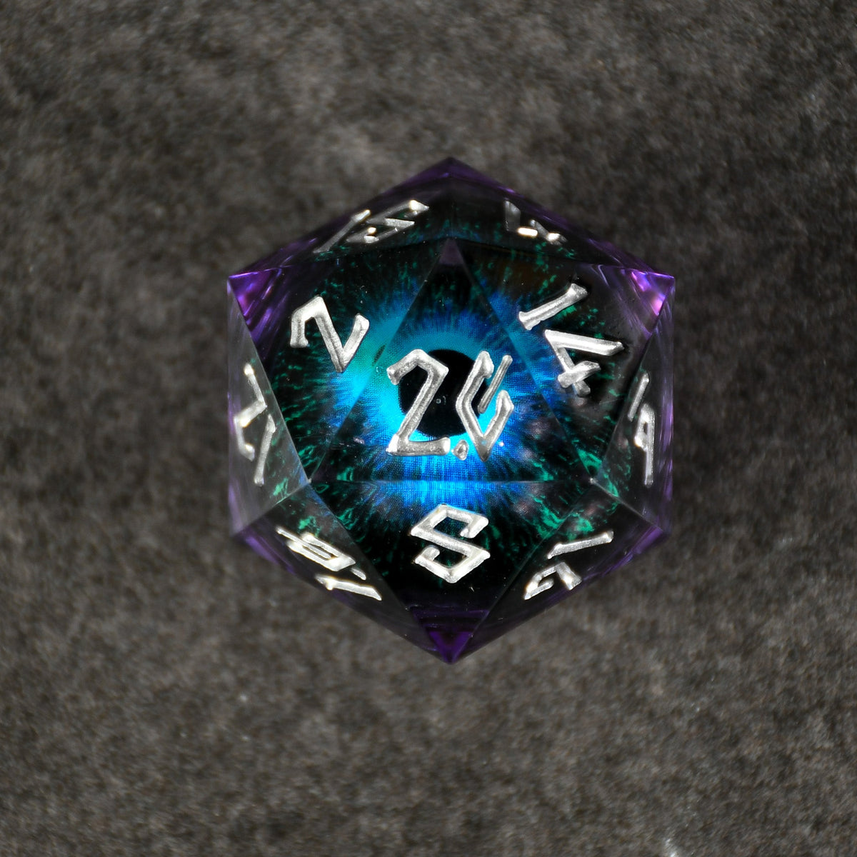PRE-ORDER || The Omnipotent Liquid Core (Purple/Silver) 30mm D20