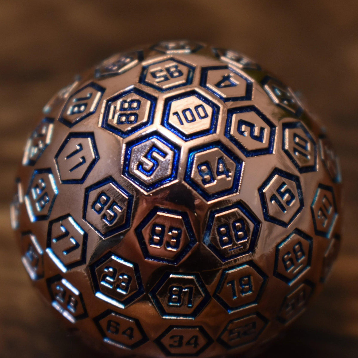 PRE-ORDER || The Orb D100 -  Aqua and Bronze Metal Die
