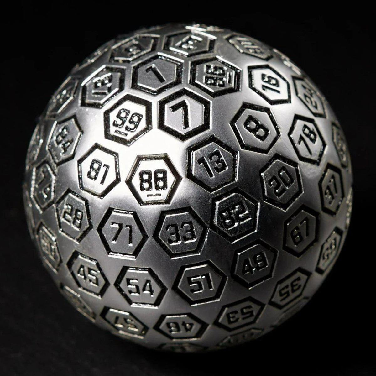 PRE-ORDER || The Orb D100 -  Black and Matte Silver Metal Die