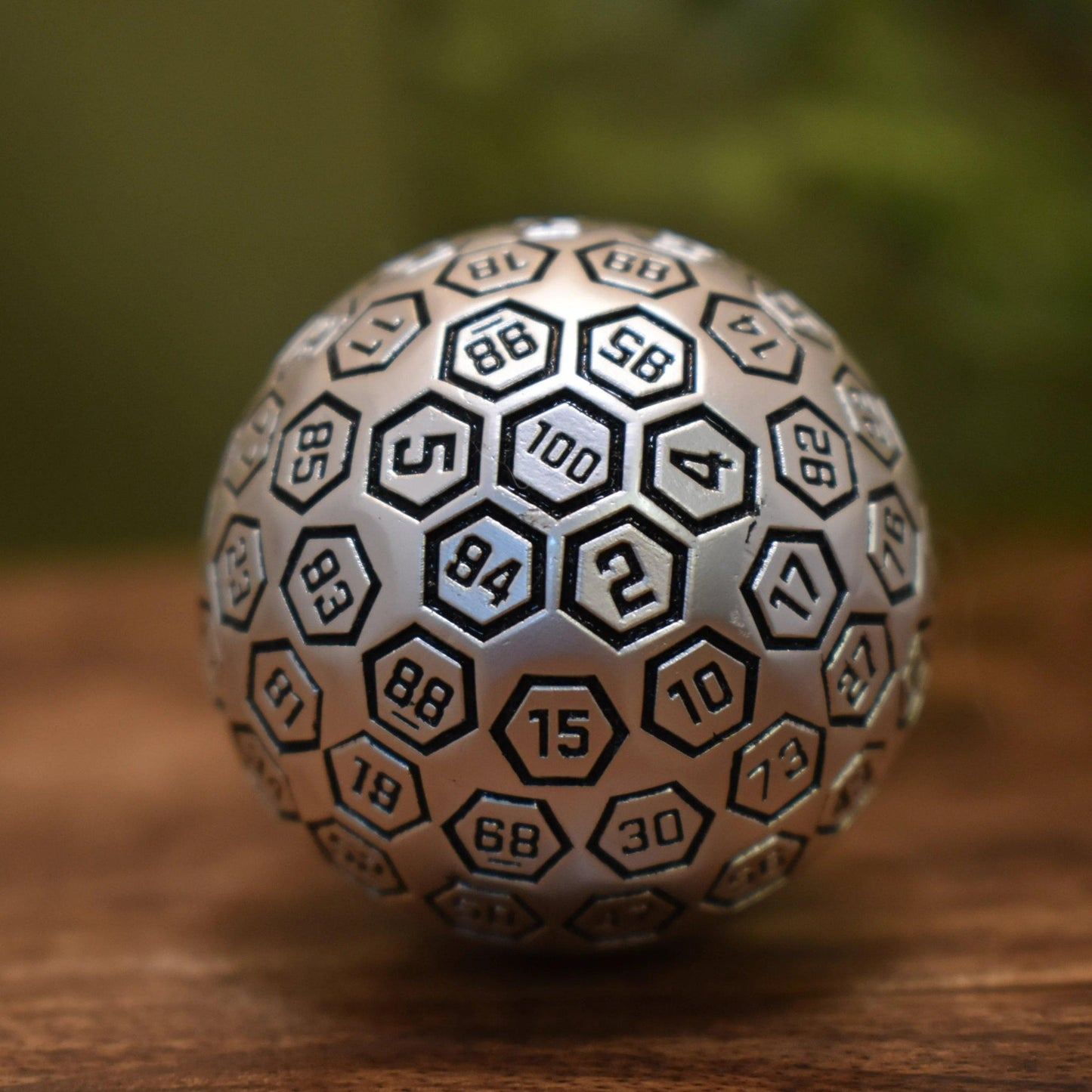 PRE-ORDER || The Orb D100 -  Black and Matte Silver Metal Die