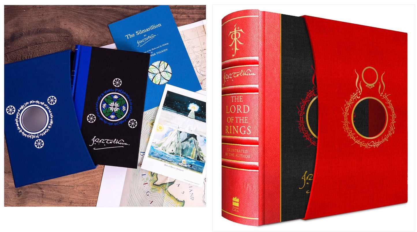 Bundle - The Silmarillion and The Lord of the Rings Deluxe Illustrated by the Author: Special Edition - Tolkien Illustrated Editions