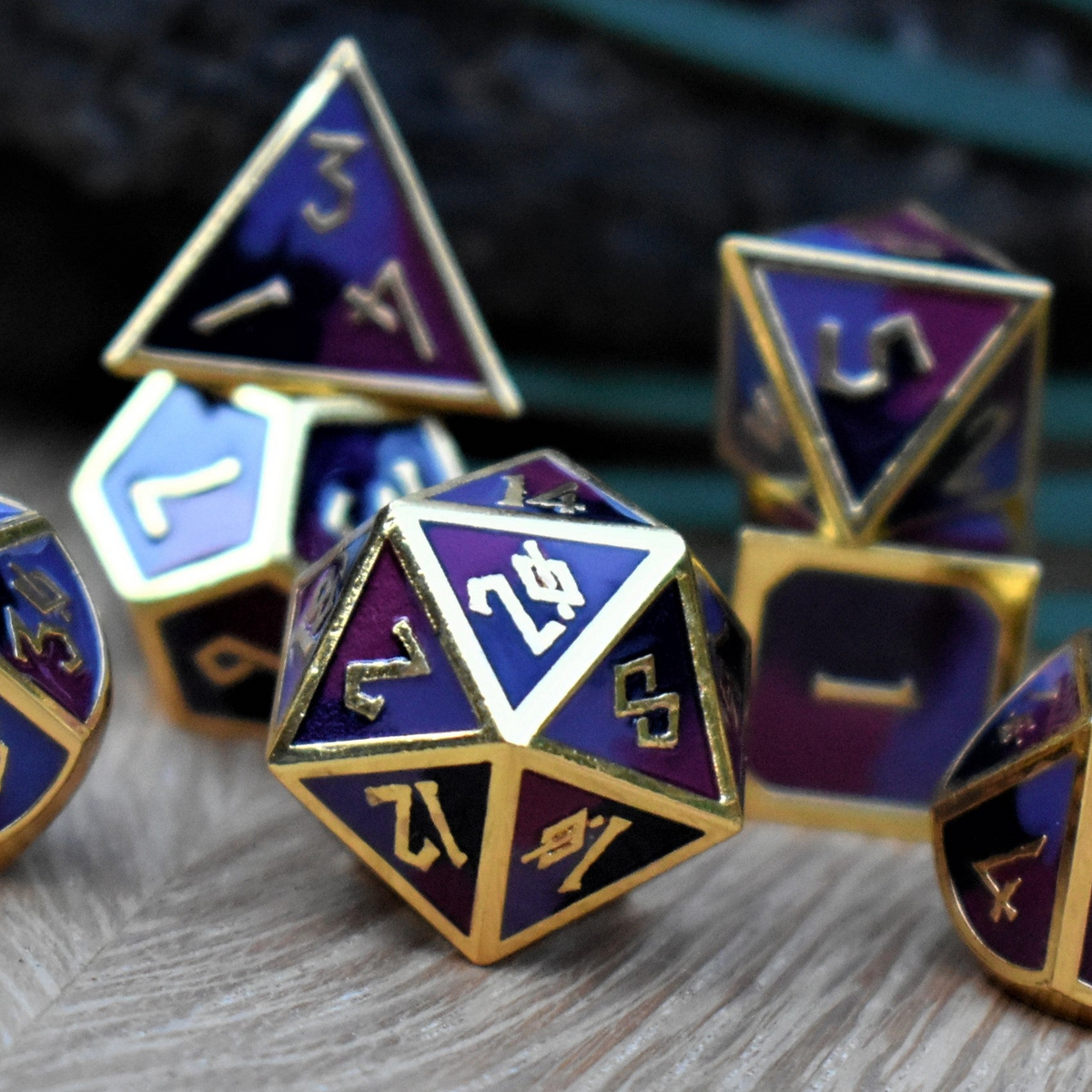 PRE-ORDER || Vineyard Metal Dice Set