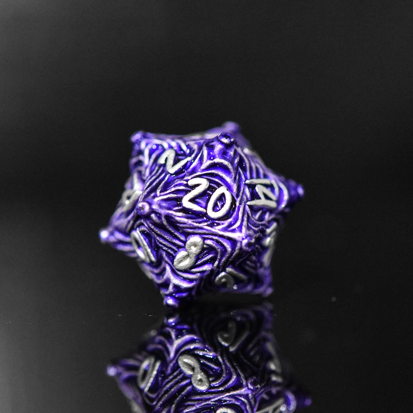 Pre-Order || Vortex Warp Metal Dice Set - Purple