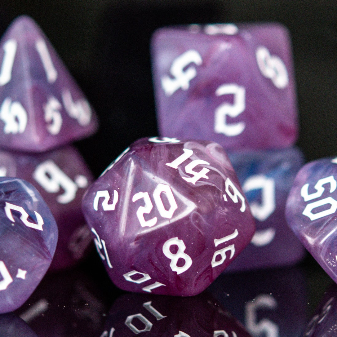 Pre-Order || Warlock Class Acrylic Dice Set