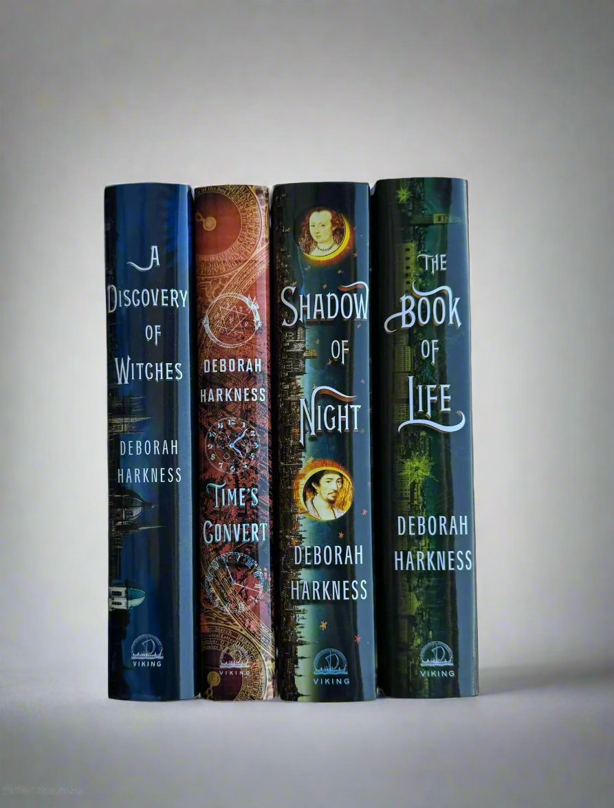 Deborah Harkness All Souls Series (1-4) Books Collection Set (A Discovery of Witches, Shadow of Night, The Book of Life, Time's Convert) Hardcover