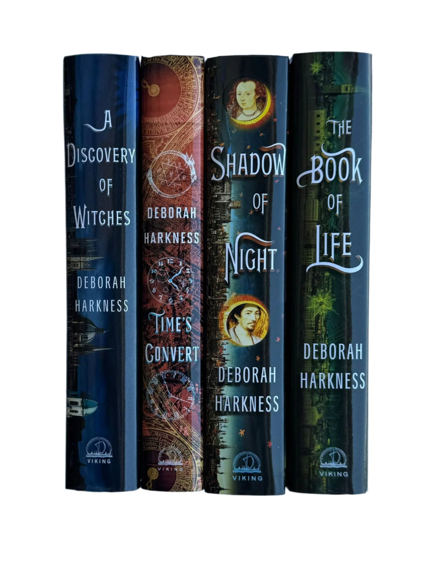 Deborah Harkness All Souls Series (1-4) Books Collection Set (A Discovery of Witches, Shadow of Night, The Book of Life, Time's Convert) Hardcover