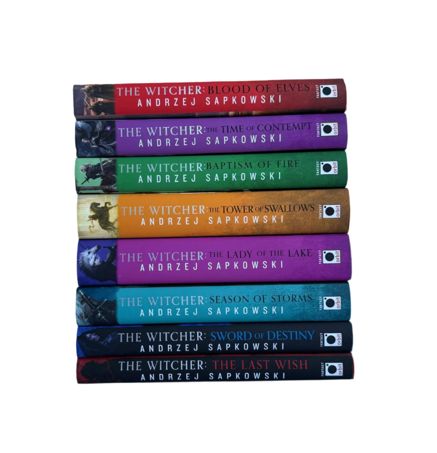 Witcher Series Collection Eight (8) Books Set - Season of Storms, The Last Wish, etc - Andrzej Sapkowski - Hardcovers, Gorgeous