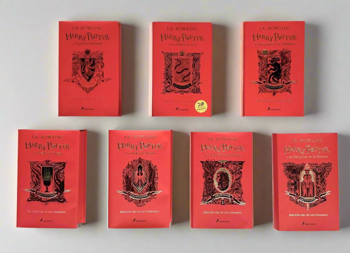 Harry Potter en Español, la Colección de Regalo Completa. Edicion Especial Gryffindor - JK Rowling - Tapa Dura - Hardcover