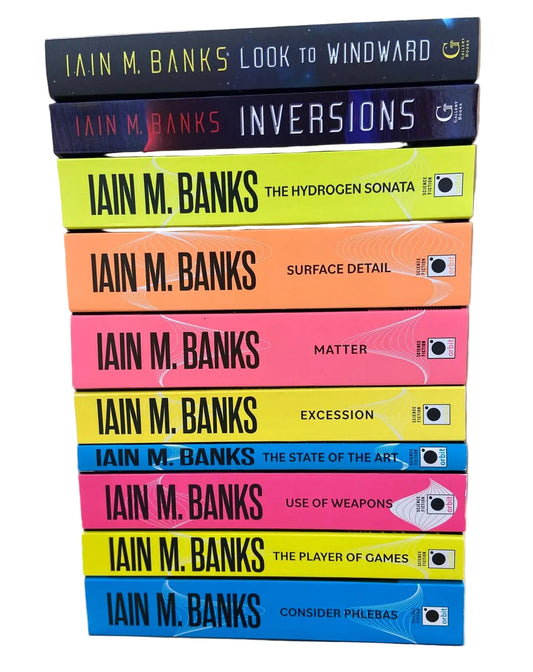 Culture Series USA Editions 10 Books Collection Set: Consider Phlebas, The Player of Games, Use of Weapons, The State of the Art, Excession, Inversions, Look To Windward, Surface Detail & More - By Iain Banks - Paperback