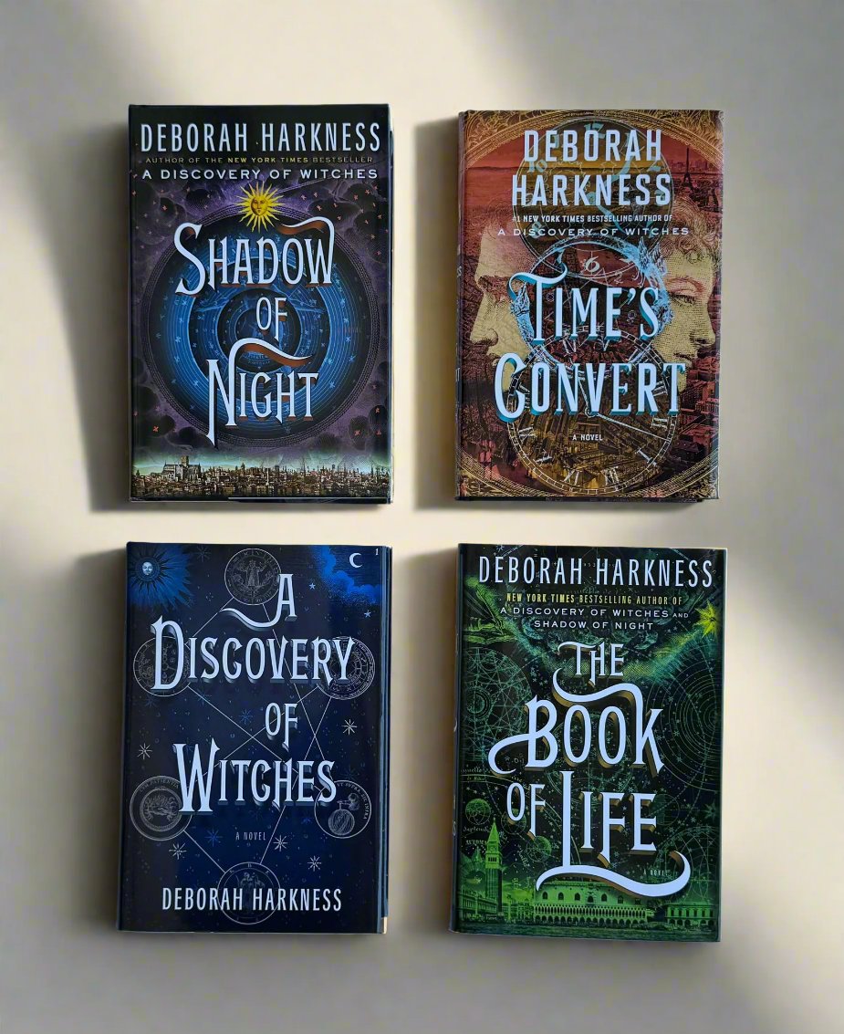 Deborah Harkness All Souls Series (1-4) Books Collection Set (A Discovery of Witches, Shadow of Night, The Book of Life, Time's Convert) Hardcover