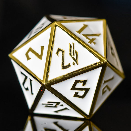Pre-Order || White and Gold Metal 35mm D20