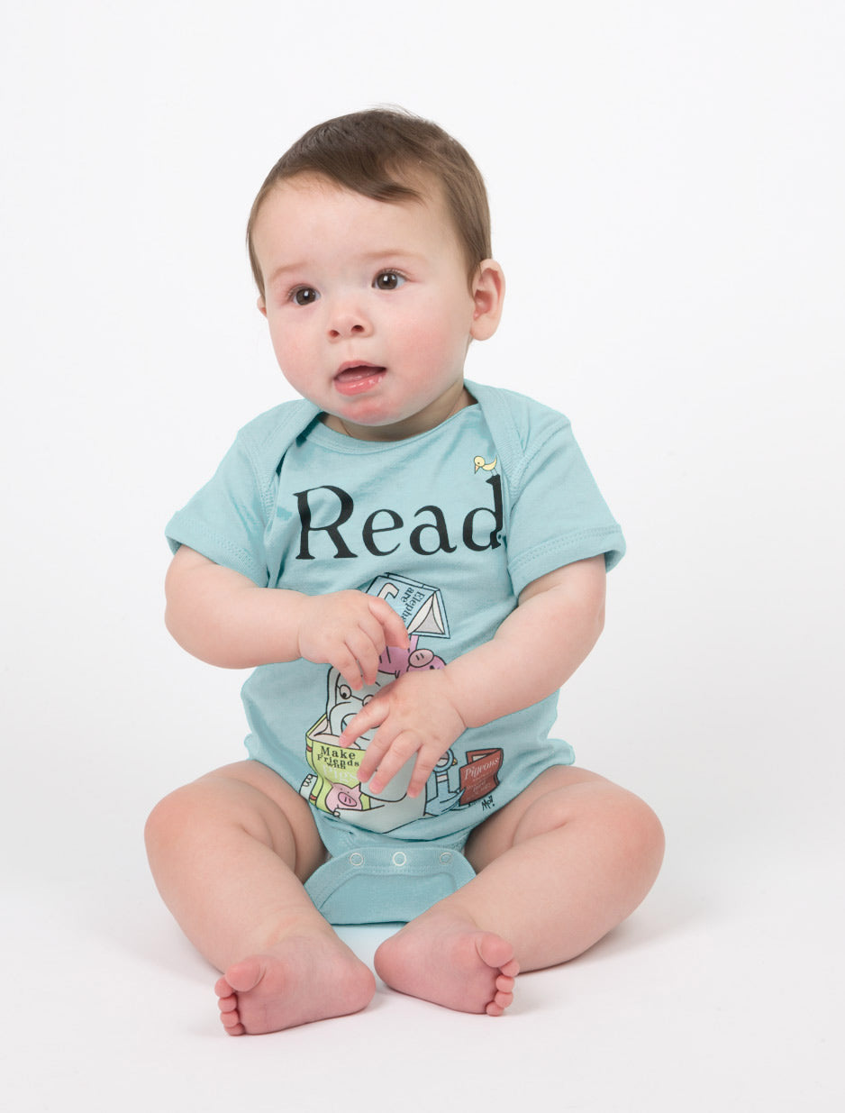 ELEPHANT & PIGGIE Read Baby Bodysuit