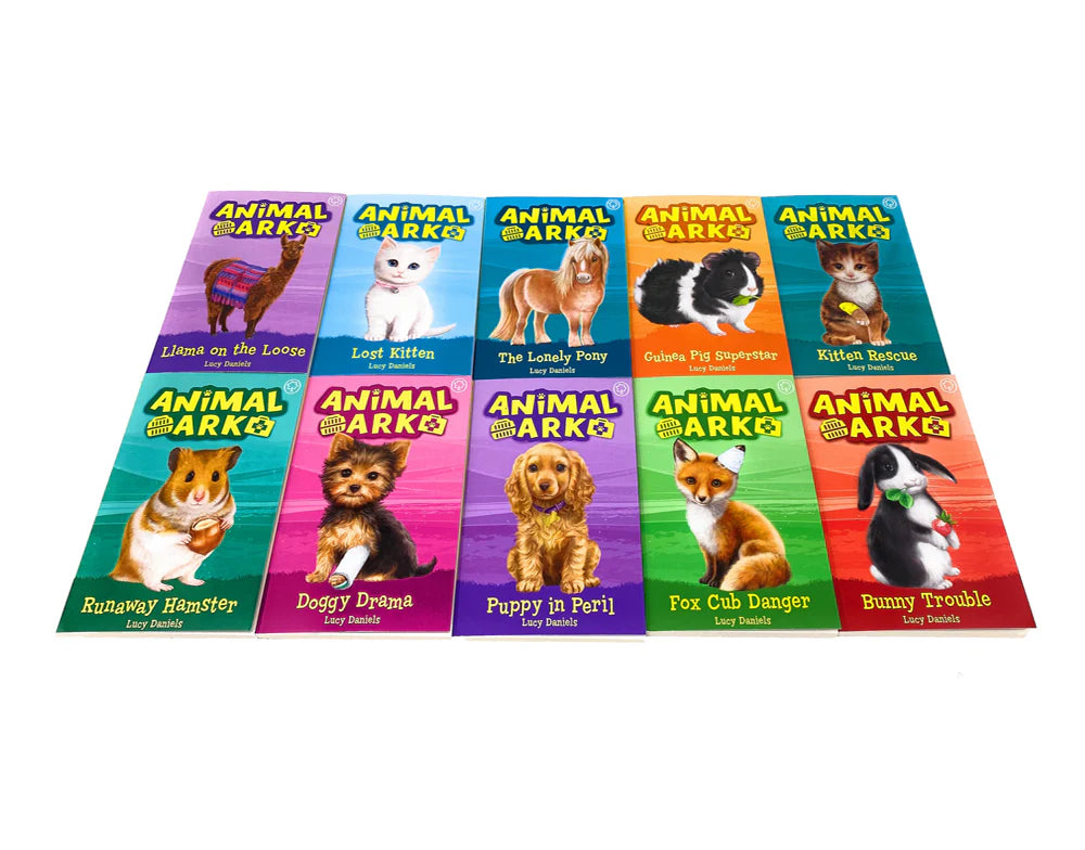 Animal Ark 10 Books Set Collection -  Lucy Daniels -  Lost Kitten, Lonely Pony, Puppy in Peril, Etc