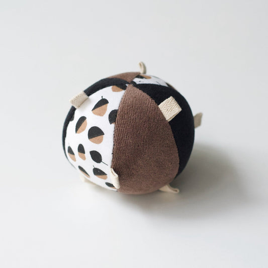 Taggy Ball with Rattle - Acorn
