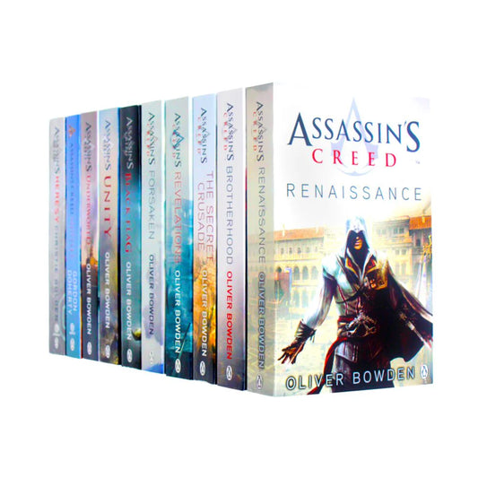 Assassins Creed 10 Book Collection Pack Set - Official -  Oliver Bowden - Paperback