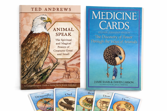Nature Wisdom Collection – Medicine Cards & Animal Speak Set - By Jamie Sams, David Carson, Angela C. Werneke & Ted Andrews - Books and Cards