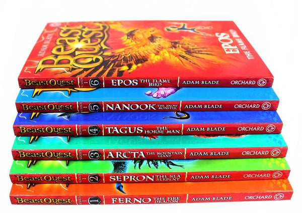 Beast Quest Series 1 Collection 6 Book Set - By Adam Blade - Paperback