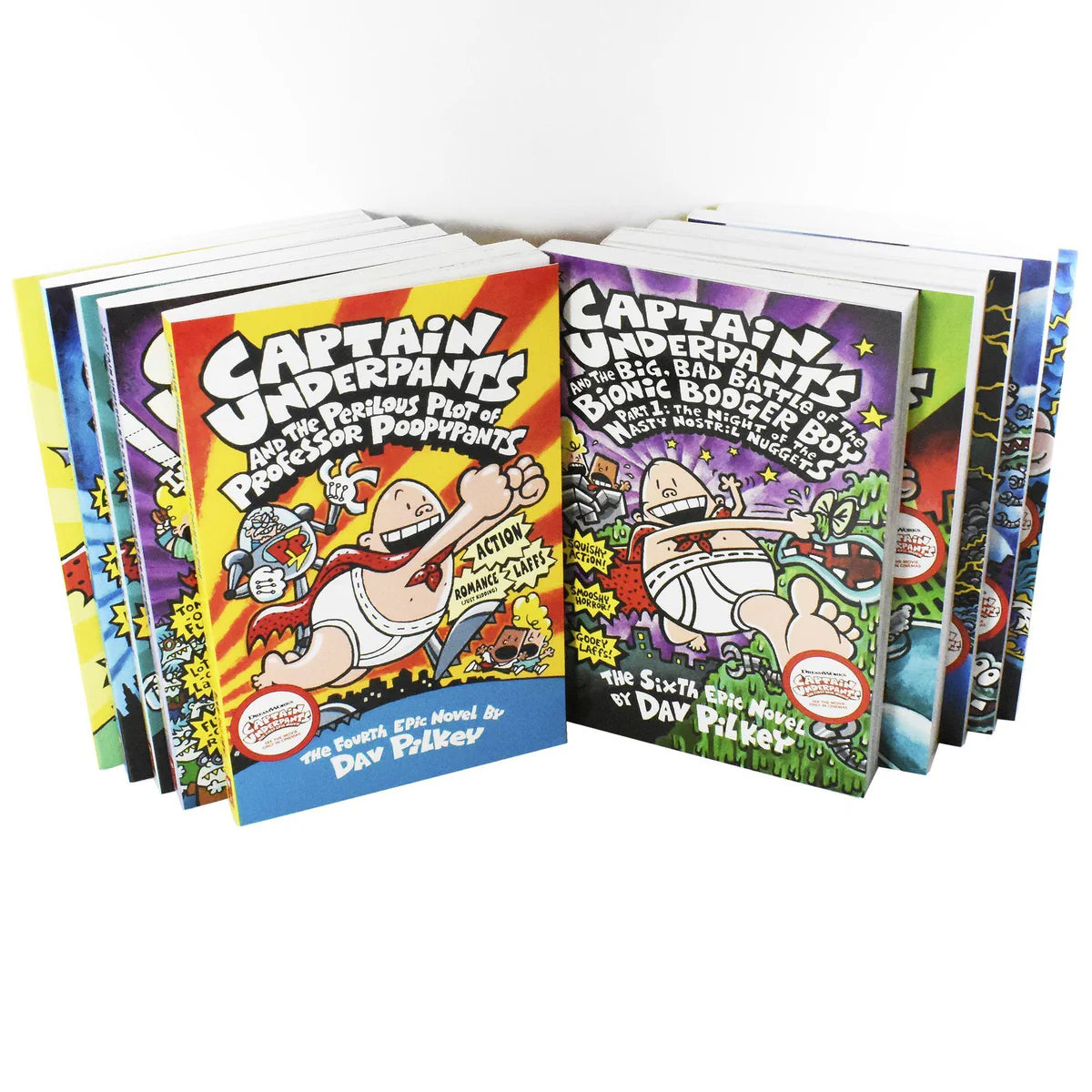 Captain Underpants Ten Book Set Collection Pack - Paperback