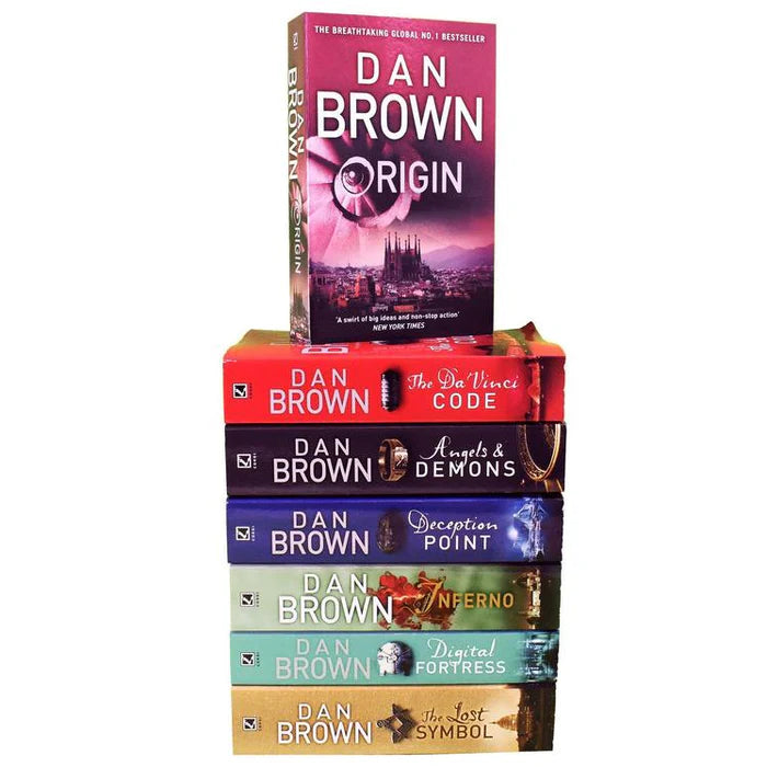 Robert Langdon Series Collection Seven Book Set  - By Dan Brown - 7 Paperbacks