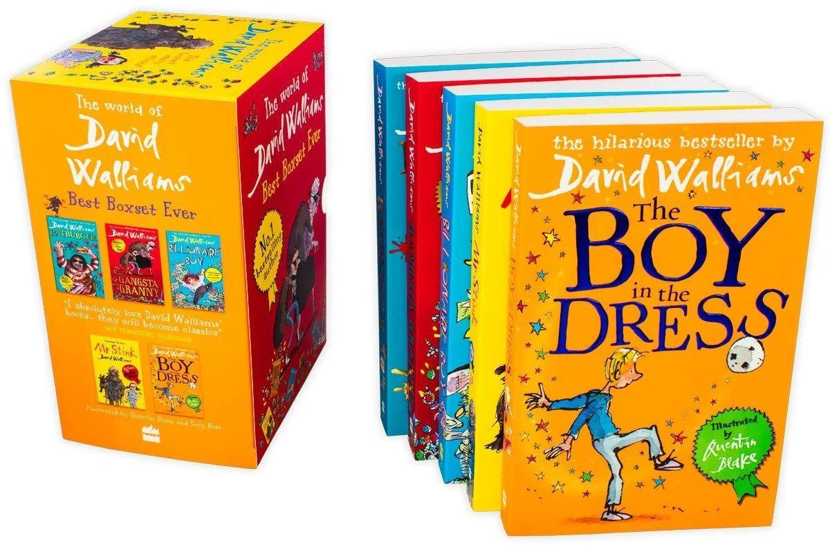 David Walliams Collection Five Books: Gangsta Granny, Billionaire Boy, Mr Stink, The Boy in the Dress, Ratburger -  David Walliams - Paperback