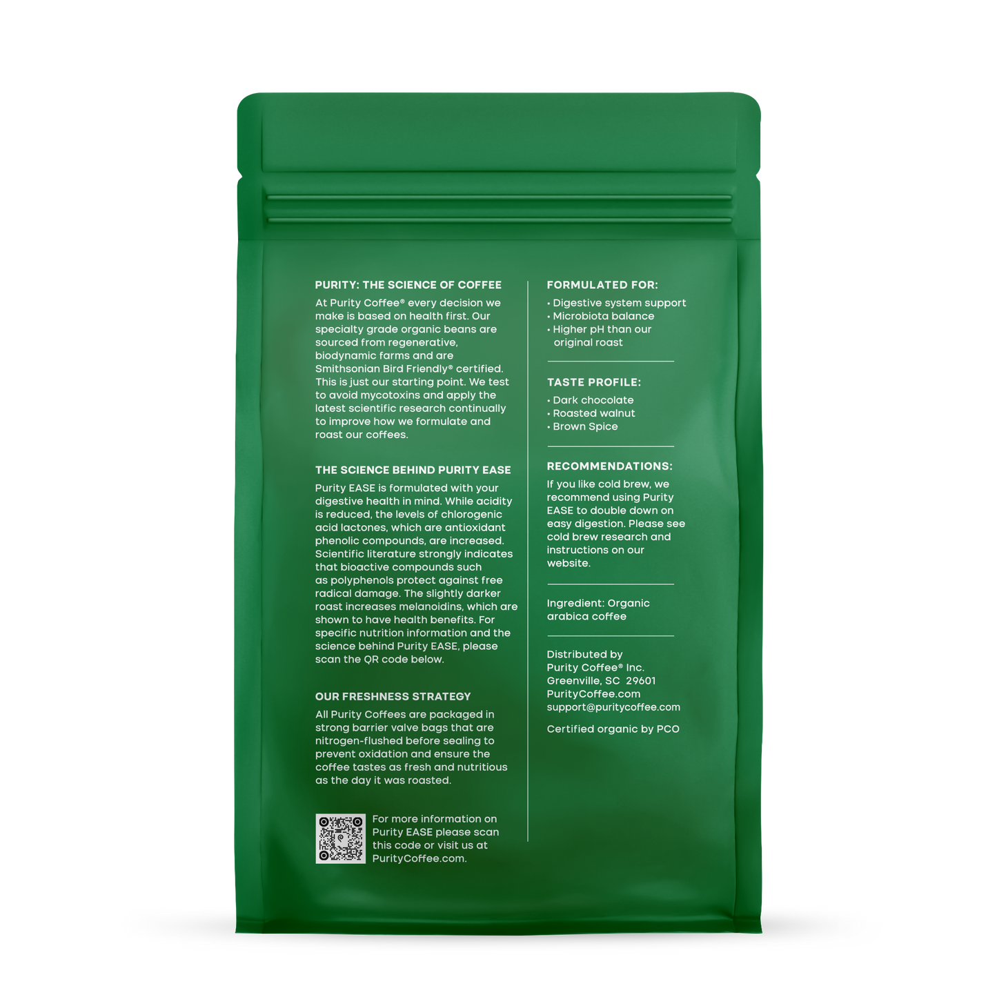 EASE: Dark Roast Whole Bean Organic Coffee