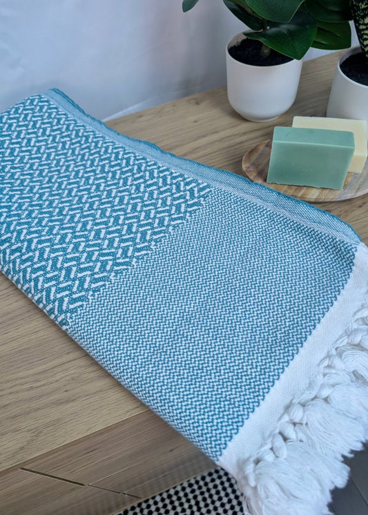 Heirloom Beach Collection - Handwoven Turkish Cotton Oversized Beach Towels