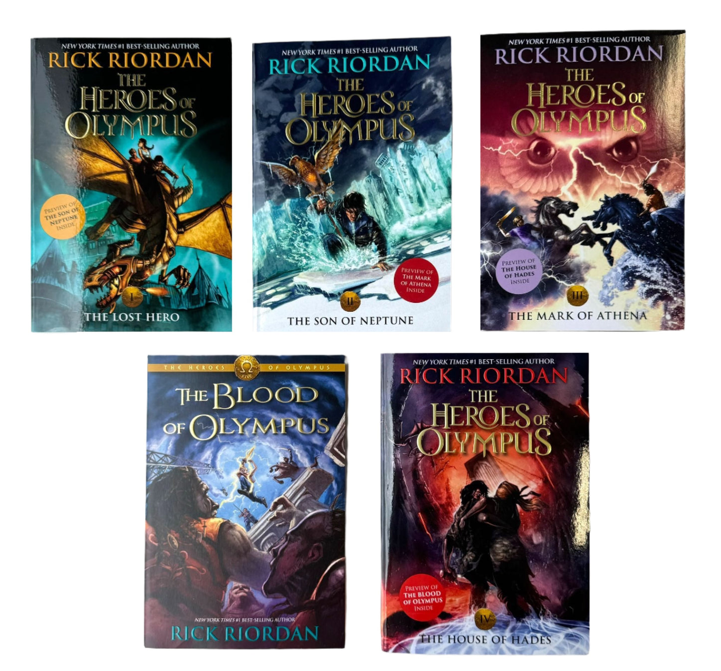 Heroes of Olympus Complete Collection: Five Book Set - RIck Riordan - Paperback