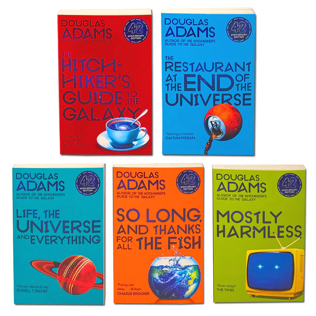 The Hitchhiker’s Guide to the Galaxy Collection – 5 Book Set: Complete Series - By Douglas Adams - Paperback Box Set