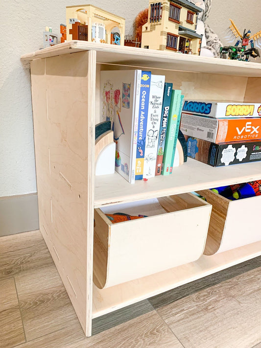 BEAU- Toy Shelf + Hidden Storage 31"