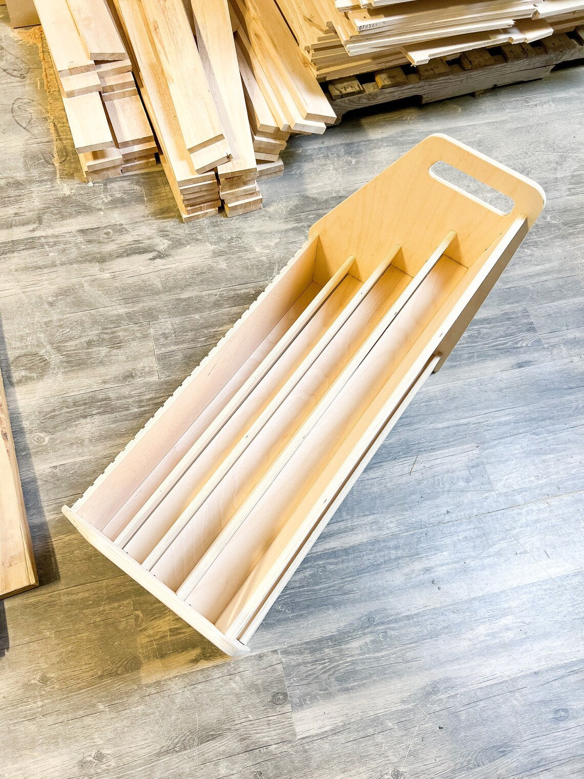 MIA- Bookshelf with Hidden Storage