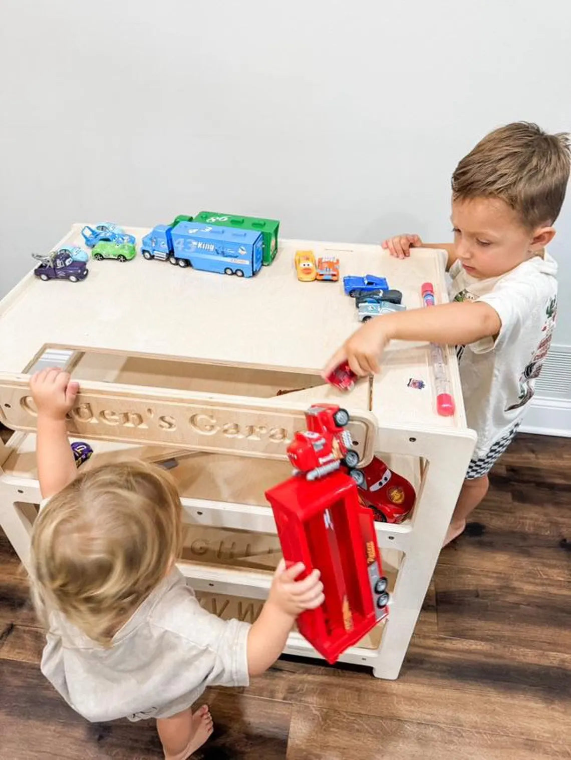 CADEN- Toy Car Ramp + Storage (Copy)
