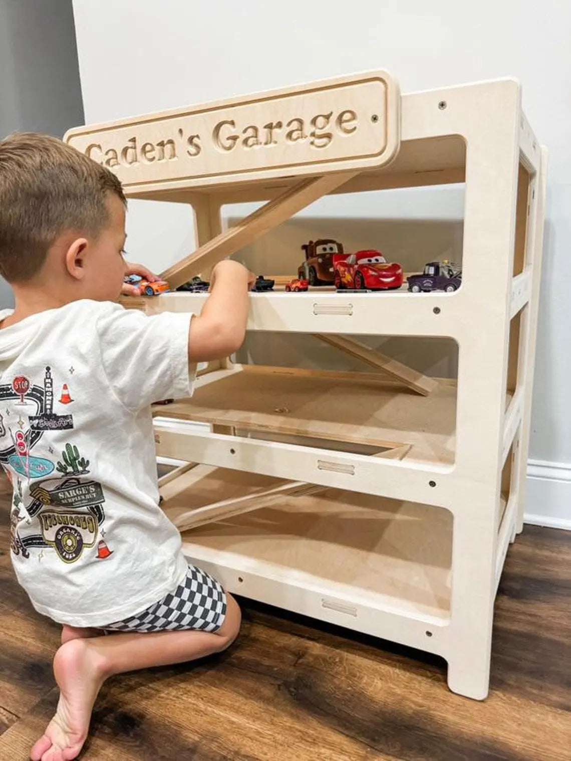 CADEN- Toy Car Ramp + Storage (Copy)