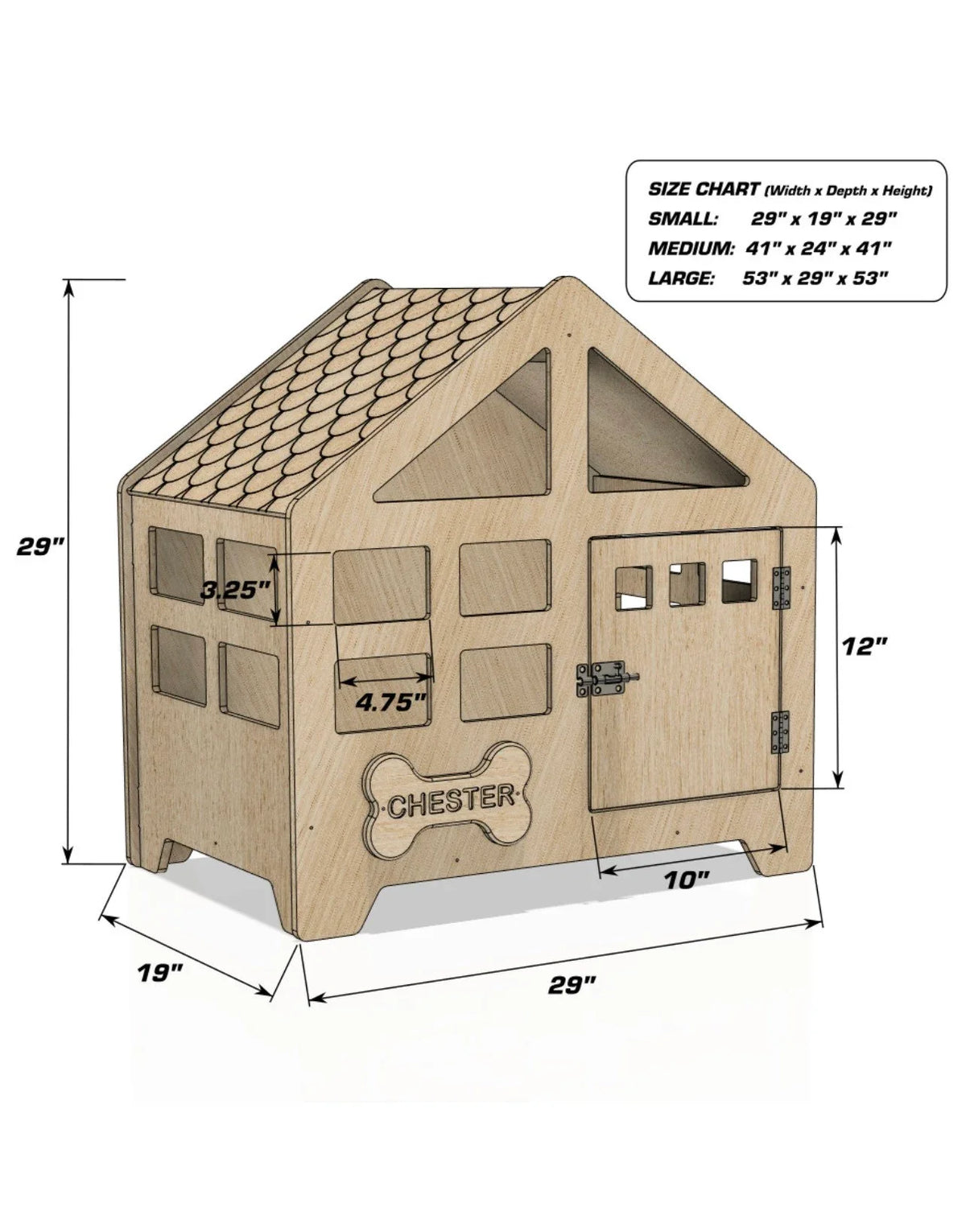 GREG- Traditional Dog House