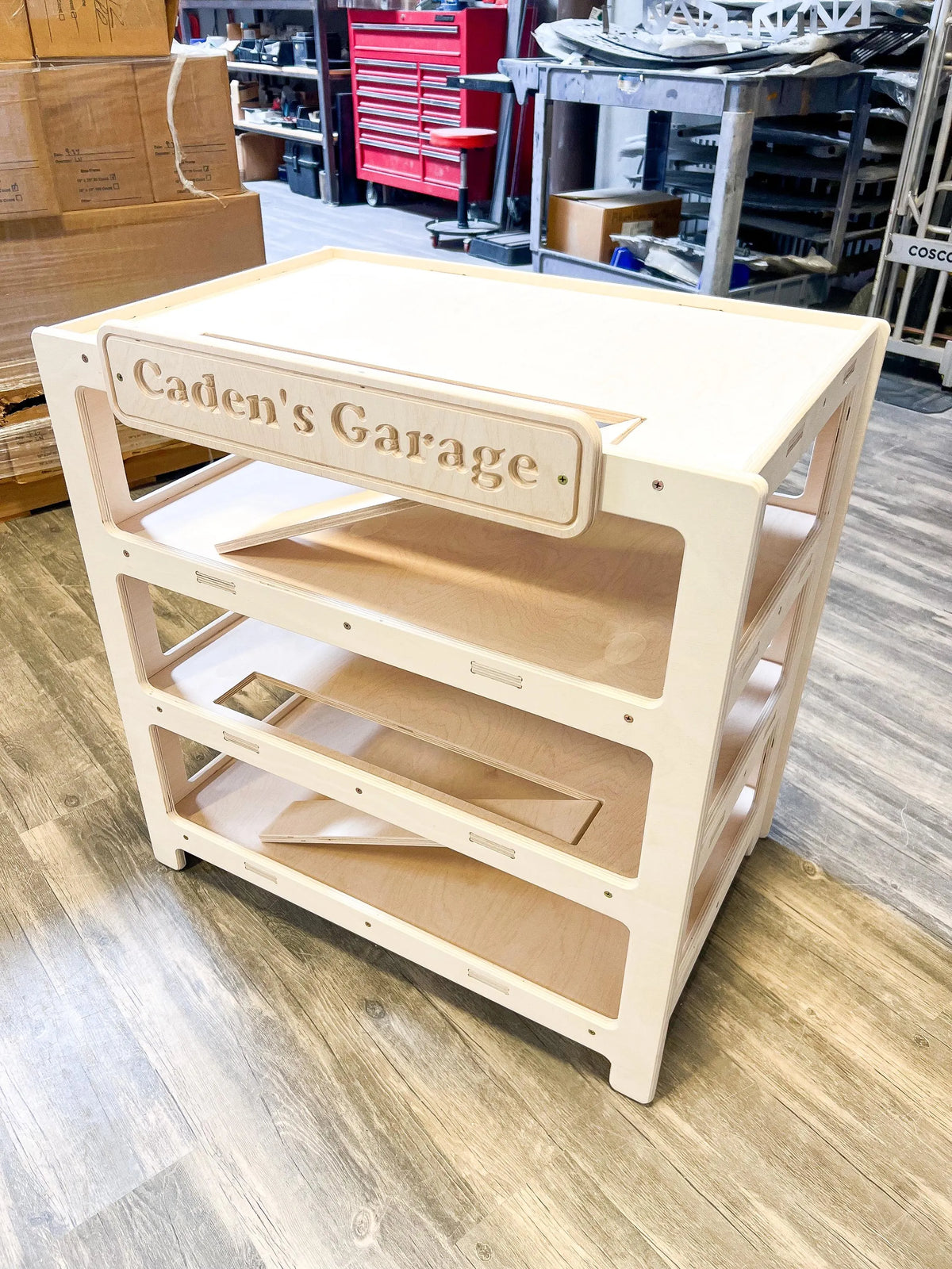 CADEN- Toy Car Ramp + Storage (Copy)