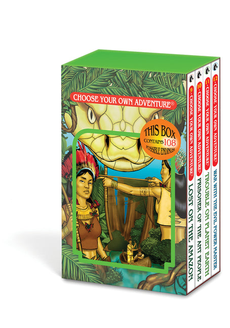Choose Your Own Adventure 4-Book Boxed Set #3 (Lost on the Amazon, Prisoner of the Ant People, Trouble on Planet Earth, War with the Evil Power Master
