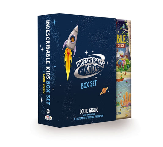 Indescribable Kids Box Set with Poster (Indescribable, How Great Is Our God, the Wonder of Creation): Includes 3 Devotionals about God and Science!