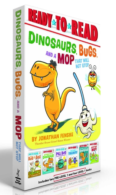 Dinosaurs, Bugs, and a Mop That Will Not Stop (Boxed Set): The Bug in the Bog; Nothing Fits a Dinosaur; Pill Bug Does Not Need Anybody; Try a Bite, Tr